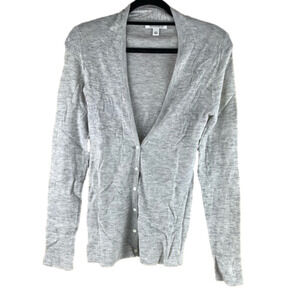 BANANA Republic Grey Italian Yarn Cardigan Medium